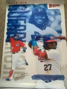 Póster Vladimir Guerrero Jr. Buffalo Bison 24 x 36 Toronto Blue Jays novato SGA - Imagen 1 de 2