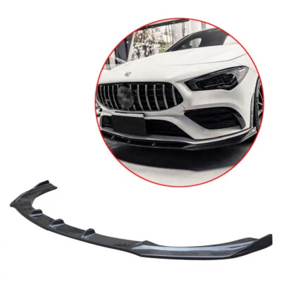 Carbon Fiber Front Spoiler Bumper Lip Chin For 2020 Mercedes Benz W118 CLA35 AMG Foto 1 de 4