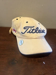 Titleist New Era Yellow Mustard Adjustable Strapback Golf Hat Cap Canada - Picture 1 of 6
