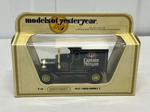 Vintage Matchbox Models of Yesteryear Y-12 1912 Ford Model T 1:35 Captain Morgan - Picture 1 of 7
