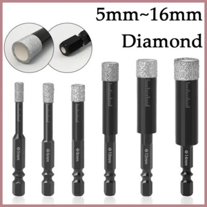 Diamond Tile Dry Drill Bit Hole Saw Cut For Porcelain Granite Marble Ø5mm~16mm - Picture 1 of 6