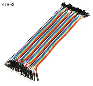 40 pcs Dupont Cable 20cm Jumper Wire for Arduino RPi breadboard Male Female - Picture 1 of 3
