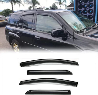Window Visor Wind Vent Deflector for 2002-2009 Chevrolet Trailblazer/GMC Envoy Foto 1 de 4