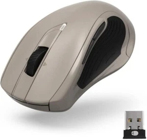 Hama MW-800 V2 Laser Maus wirelss leise silent kabellos BEIGE 600-3200 DPI - NEU - Bild 1 von 4