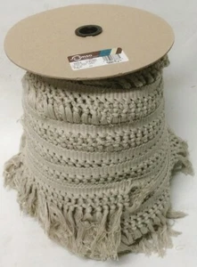 Frangia in reticolo di cotone Conso 72 iarde x 4,5" ottima per tappeti copriletti coperte - Foto 1 di 5