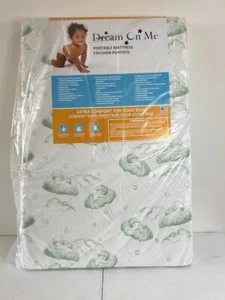 Dream On Me 3" Playard Mattress, White, 37.5"x25.5"x3", Model 25-GR - Picture 1 of 4