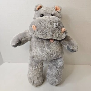 The Bear Factory Grey Hippo Hippopotamus Plush Stuffed Animal Toy 2001 - Picture 1 of 11