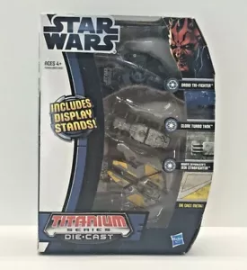 2012 Hasbro Starwars Micro Machines Titanium Series Diecast 3 Ship Set NIP - Imagen 1 de 9