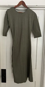 Vestido jersey tejido verde oliva jaspeado cintura ceñida A New Day pequeño para mujer - Imagen 1 de 4