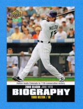 2010 Upper Deck Season Biography #SB85 Todd Helton Rockies