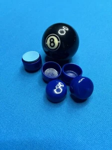 ( 5 ) Blue Pool Cue Chalk Holder For Taom Chalk Round Cup Billiards - Picture 1 of 4