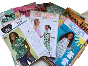 3 DRESSMAKING PATTERNS & 4 MAGAZINES - LOVE SEWING 135 SIMPLY SEWING 119 120 122 - Picture 1 of 18