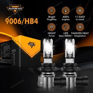 2024 1:1 9006 HB4 LED Headlight Bulbs Low Beam White Super Bright 6500K 20000LM - Imagen 1 de 12