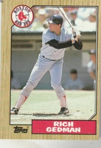 FREE SHIPPING-MINT-1987 Topps Rich Gedman Boston Red Sox #740 PLUS BONUS CARDS - Picture 1 of 1