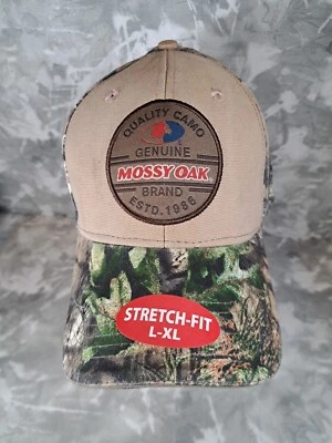 NWT Men's Mossy Oak Genuine Brand Stretch-Fit Cap L/XL - Image 1 of 4