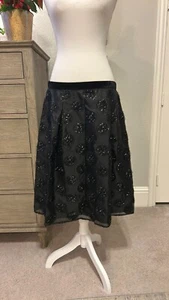 rsvy by Talbots | (Neu mit Etikett) schwarzer Lurex Glitzer Clip Punkte voller Rock | 12 - Bild 1 von 13