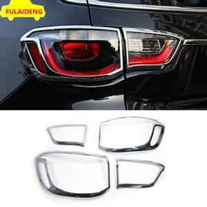 Fit For Jeep Compass 2017-2020 Chrome ABS Rear Tail Light Lamp frame Cover Trim - Picture 1 of 6
