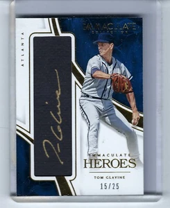 2016 MAKELLOSE SAMMLUNG HELDEN AUTOGRAMME #21 TOM GLAVINE 15/25 Braves - Bild 1 von 2