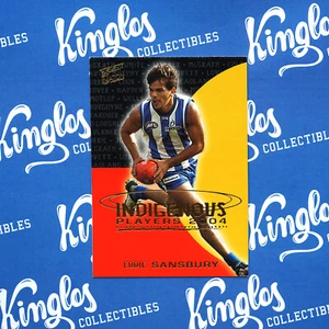 2004 Select AFL Ovation Indigenous Players Card Eddie Sansbury Kangaroos - Picture 1 of 1