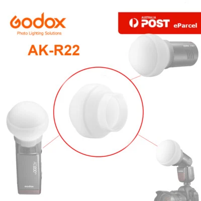 Godox AK-R22 Silicone Photography Diffuser Dome for round head Flash light - image 1 of 4