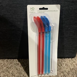 HD Designs Outdoors™ Straws And Cleaning Brush 5-Piece Set - Picture 1 of 2
