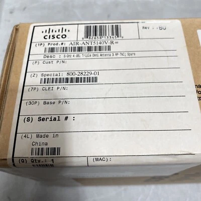 New in Box Cisco AIR-ANT5140V-R Aironet Triple Omnidirectional 5GHz Antenna  - Image 1 of 3