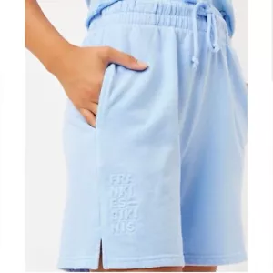 NEU Frankie’s Bikinis Wurzelholz Sweatshorts hellblau Shorts Damengröße Small S - Bild 1 von 10