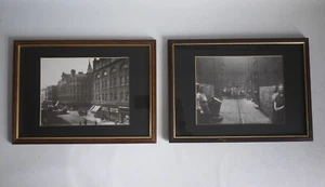 2x Vintage Fotodruck mit Holzrahmen LIVERPOOL "Bankcroft Street" 1934 etc - Bild 1 von 13
