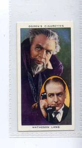 (Jg1589) OGDENS,ACTORS NATURAL & CHARACTER STUDIES,MATHESON LANG,1938,#30 - Picture 1 of 2