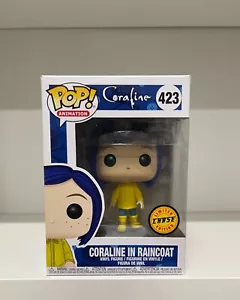 Funko Pop! Animation: Coraline in Raincoat 423 Chase Limited Edition with Hat - Imagen 1 de 7