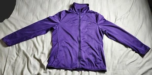Puma Track Jacket Size Large Color Purple  Full Zip Logo Pockets Polyester - Picture 1 of 22