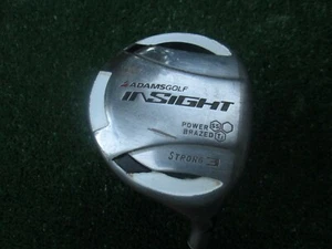 Golf Adams Insight Strong 3 Metal Power Brazed Aldila G75 S Flex Graphite Winn - Picture 1 of 12