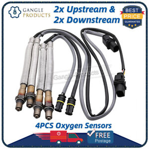 SET of 4 Oxygen Sensor Upstream and Downstream For 2008-2010 BMW X6 3.0L