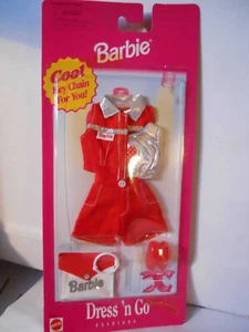 Barbie KLEID 'N GO FASHIONS rot 1998 68684 - Bild 1 von 1