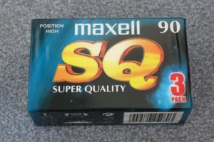 3 maxell SQ 90 Super Quality leere Kassetten tapes sealed neu OVP - Bild 1 von 3