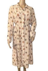 Vestido Camisa 100% Seda Zodiaco Signos Astrológicos Talla M Manga Larga ZHAODAX - Imagen 1 de 17