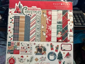 Papel PhotoPlay -Es una Navidad maravillosa - Kit paquete colección 12x12 + pegatinas - Imagen 1 de 1