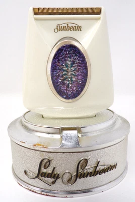 Afeitadora eléctrica Lady Sunbeam LS-6 de colección con luz incorporada funciona Foto 1 de 4
