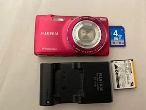 Fujifilm FinePix JZ100 14MP Kompakt Digitalkamera rot getestet funktioniert  - Bild 1 von 5