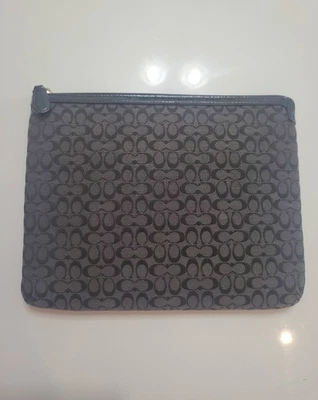 COACH TABLET IPAD CASE SLEEVE WITH LOGO  W  10.5" H8.5" D 0.5" - Image 1 of 4
