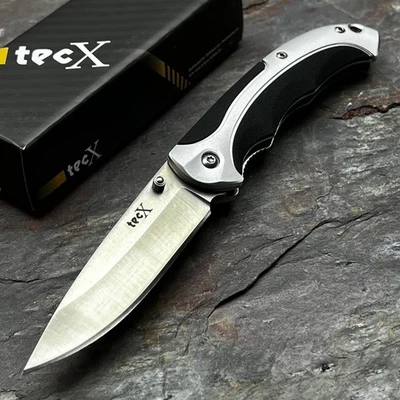 Case Cutlery TecX Ballistix 440 Blade Silver Linerlock EDC Folding Pocket Knife - Image 1 of 4