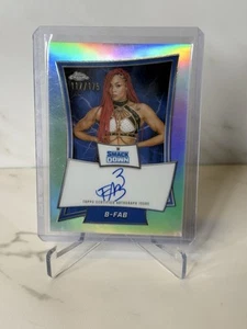 2025 WWE Topps Chrome B-Fab Blue Brand Refractor Autograph /175 - Picture 1 of 2