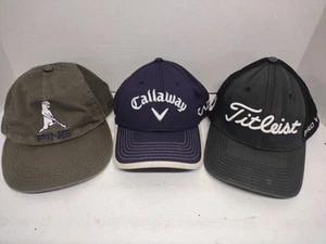Vintage 1990's Ping - Callaway - Titleist Golf Cap 3 Hat Lot USA New Era - Picture 1 of 7