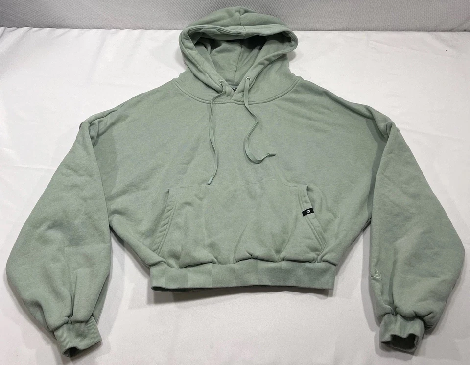 PopFlex So Magical Cropped Hoodie Green S/M Women’s Pullover Hooded Sweatshirt - Image 1 of 4