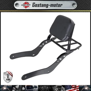 For Honda Rebel 500 300 CMX500 CMX300 ABS Backrest Sissy Bar + Luggage Rack Pad - Picture 1 of 10