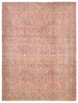 Alfombra tradicional vintage anudada a mano alfombra de lana oriental de 9'11" x 13'3" Foto 1 de 4