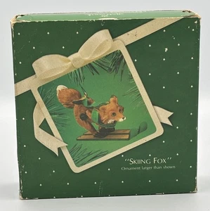 Hallmark 1983 Skiing Fox Neu in Box Vintage Hallmark Andenken Ornament - Bild 1 von 15
