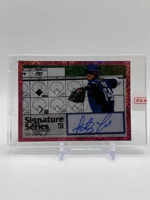 Fernando Tatis Jr AUTO 2019 Donruss Signature Series Pink Fireworks sin circular Foto 1 de 2