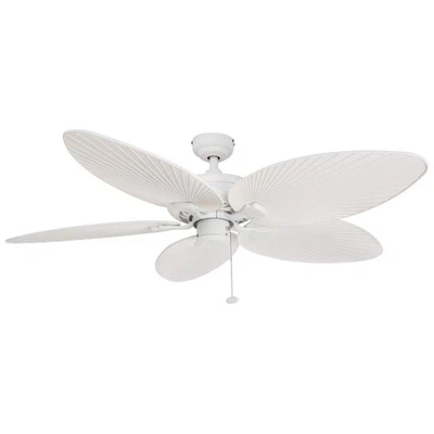Palm Island Tropical 52 Inch Ceiling Fan, Outdoor Ceiling Fan with Pull Chain... - Image 1 of 4
