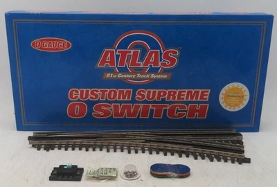 Atlas 6073 O Nickel Silver O-72 Right Hand Remote Switch Turnout/Box - Image 1 of 4